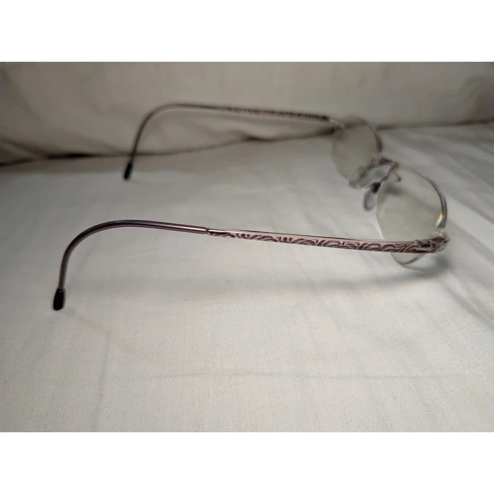 Silhouette Purple Rimless Eyeglasses Frames SPX 1520 10 6055 - 135 mm